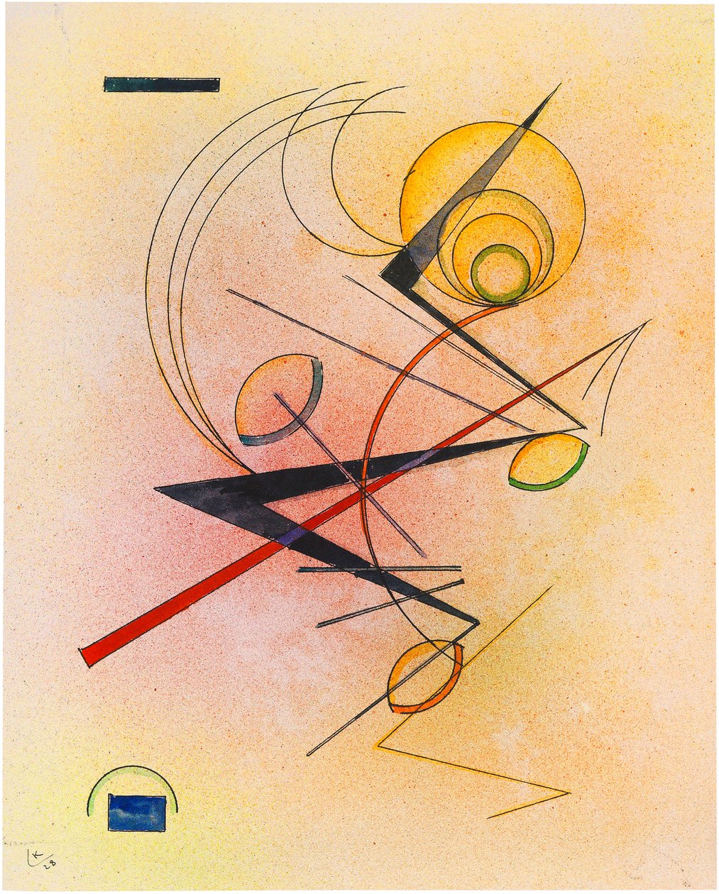Little Warm, 1928. av Wassily Kandinsky