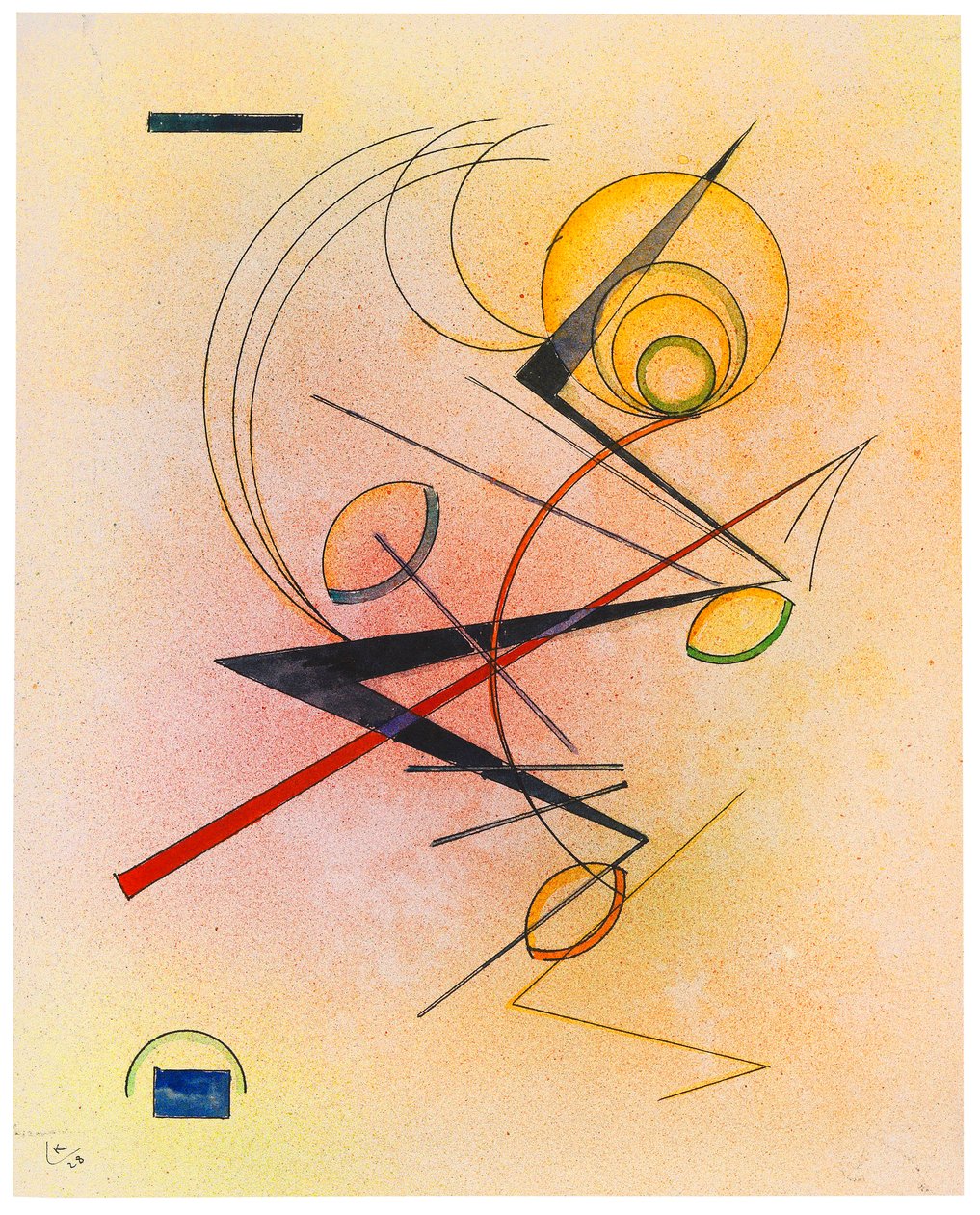 Little Warm, 1928. av Wassily Kandinsky