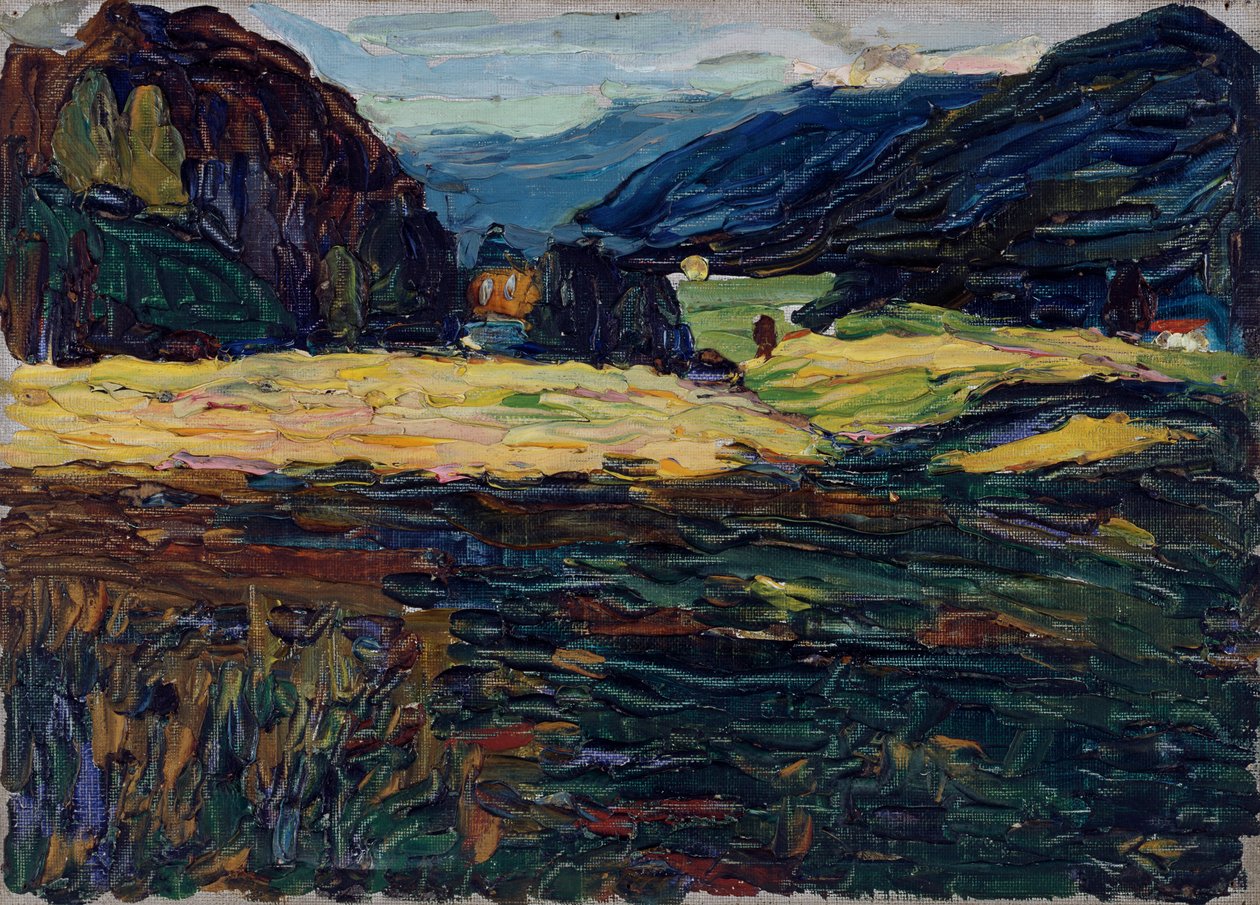 Kochel - Landskap med slott av Wassily Kandinsky