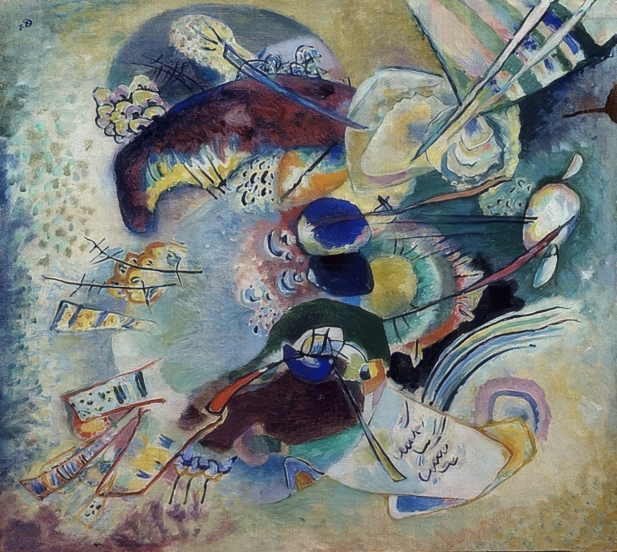 Komposisjon. 1916 av Wassily Kandinsky