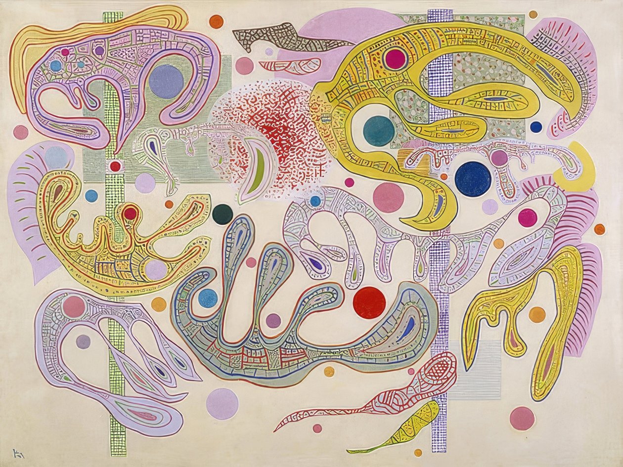 Lunefulle former (Formes capricieuses). 1937 av Wassily Kandinsky