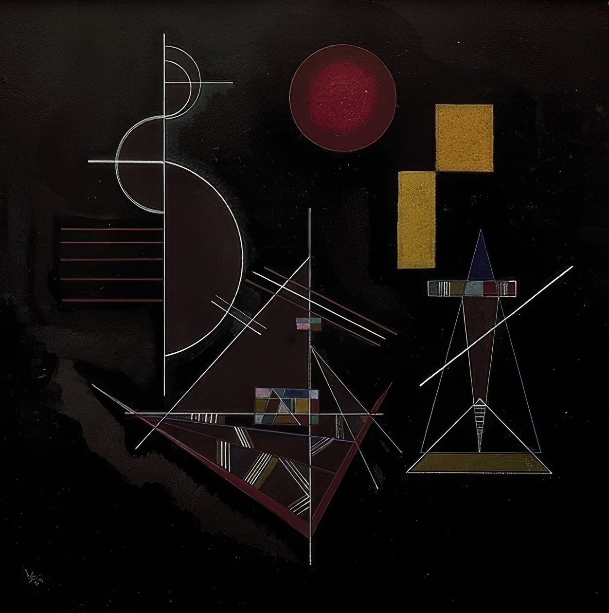Lett i tungt (lett i zwaar). 1929 av Wassily Kandinsky