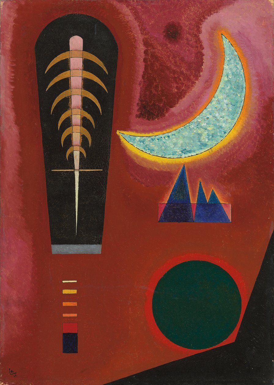 Løst i rødt; Taper im Rot av Wassily Kandinsky