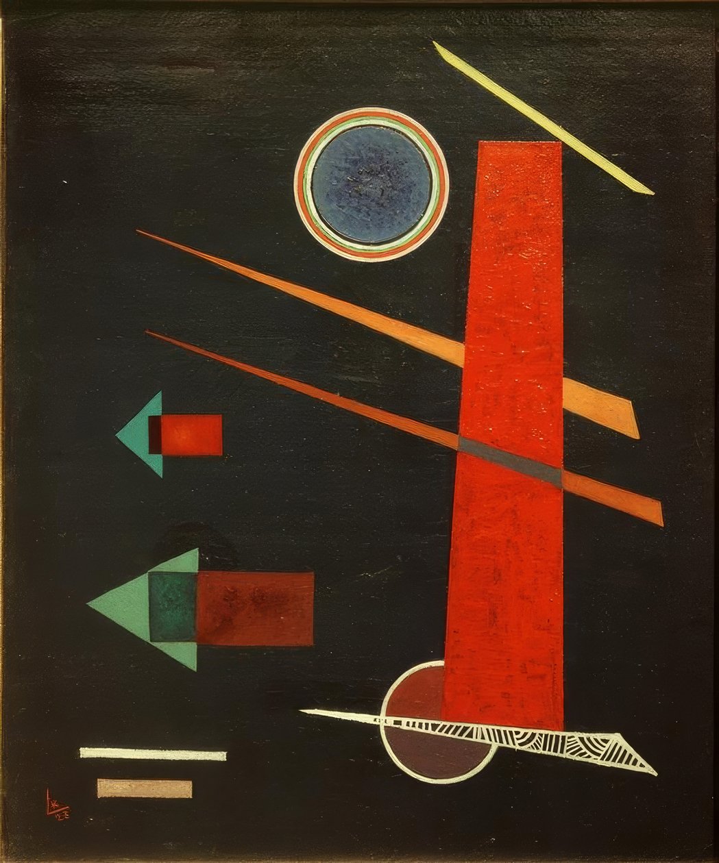 Kraftig rød av Wassily Kandinsky