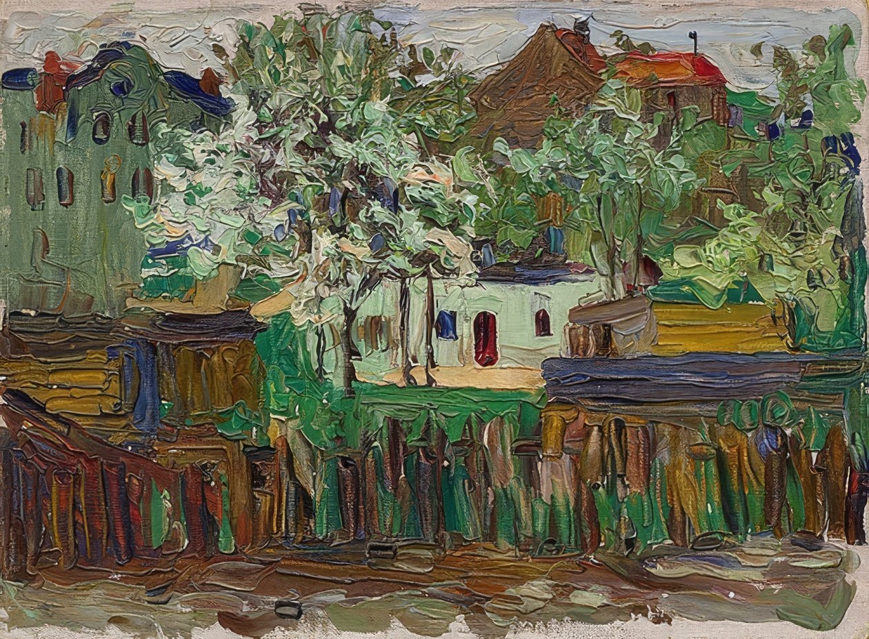 München. Rundt 1901-02 av Wassily Kandinsky