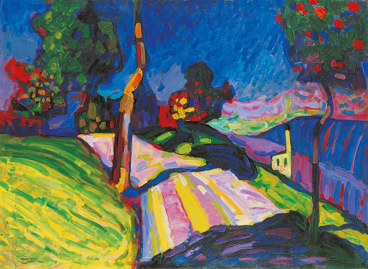 Murnau, Kohlgruberstraße, 1908. av Wassily Kandinsky