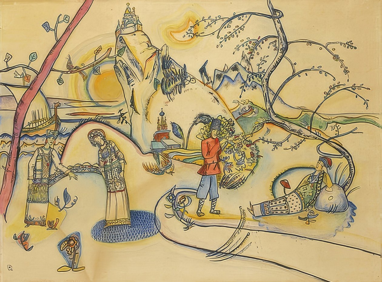 Uten navn. 1915 av Wassily Kandinsky