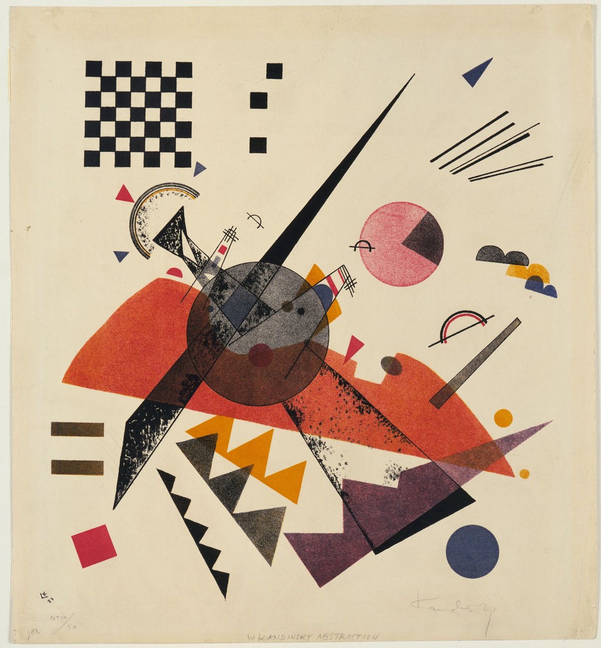 Oransje, 1923 av Wassily Kandinsky