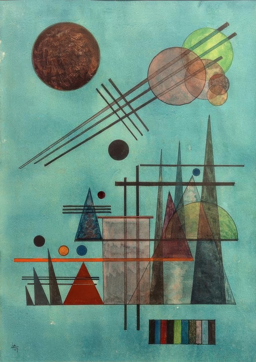 På tvers og opp av Wassily Kandinsky