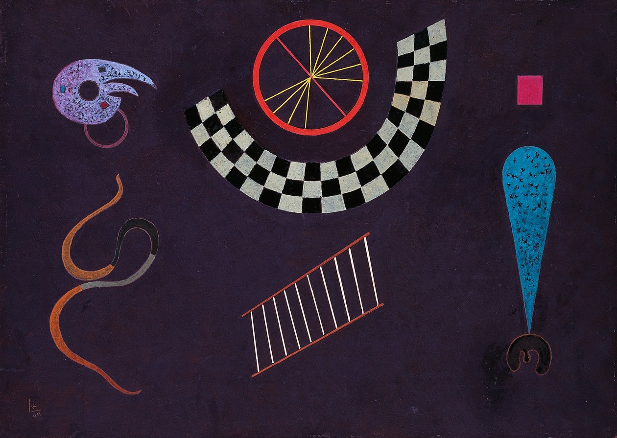 Bånd med firkanter, av Wassily Kandinsky (1866-1944) av Wassily Kandinsky