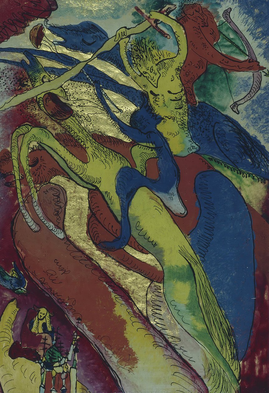 Riders of the Apocalypse I, 1911. av Wassily Kandinsky