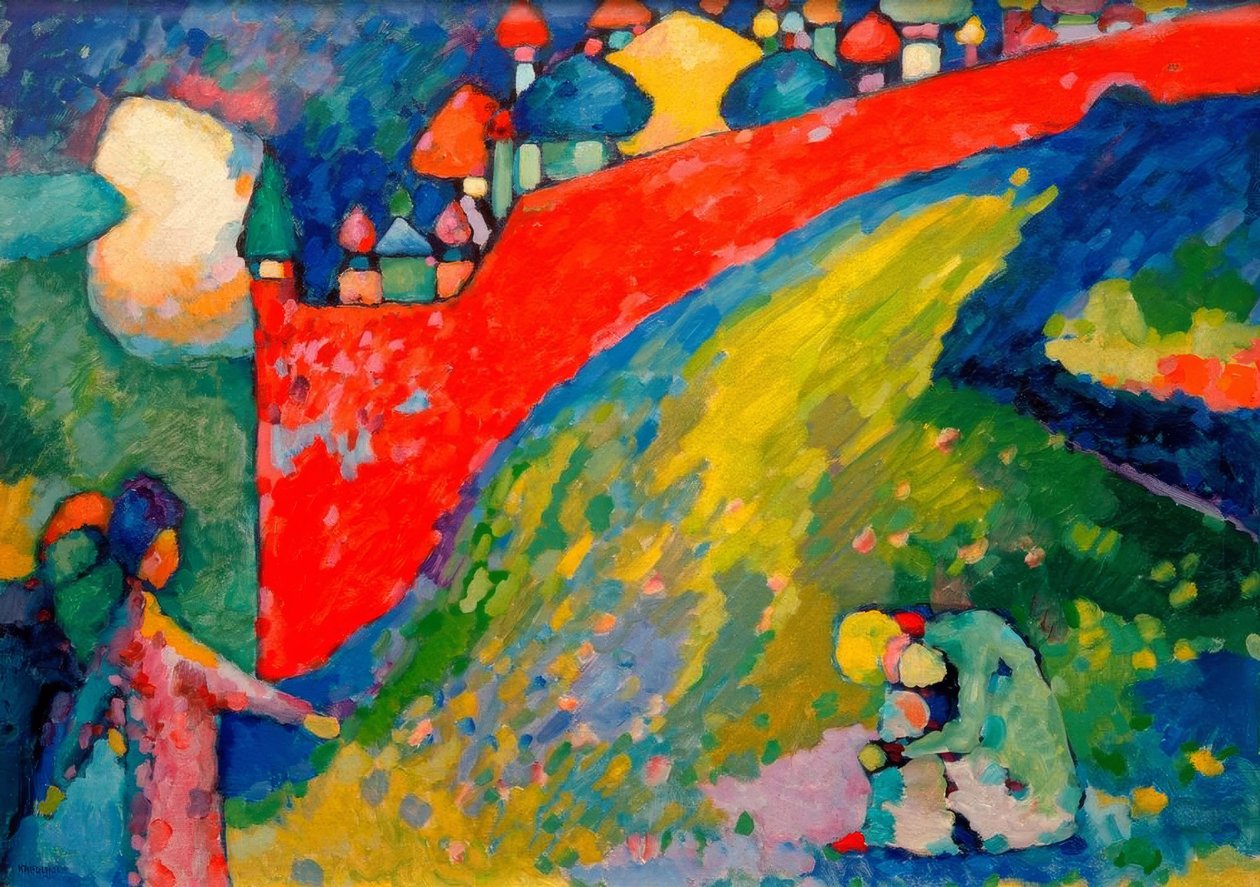 Rød vegg (kupler) av Wassily Kandinsky