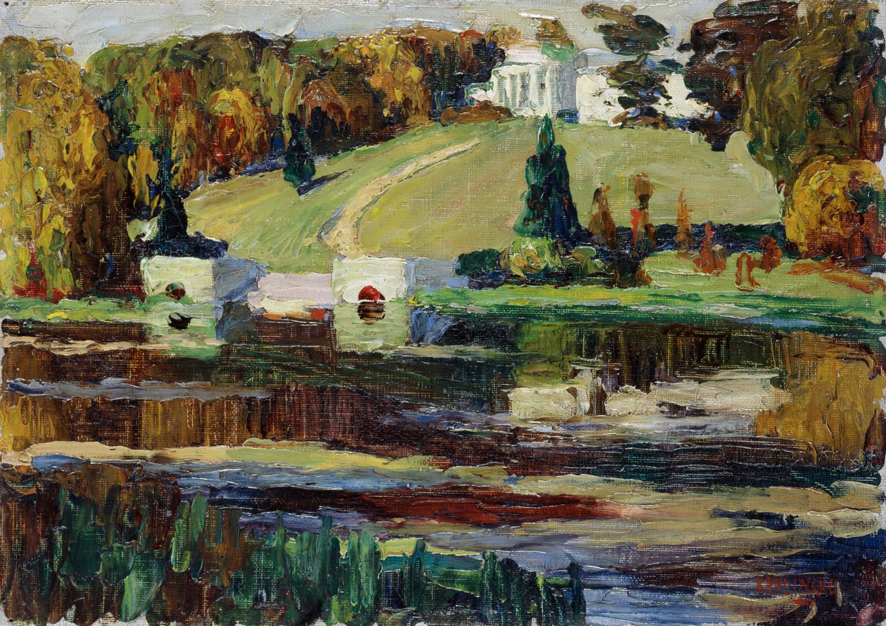 Skisse for Akhtyrka - Høst av Wassily Kandinsky