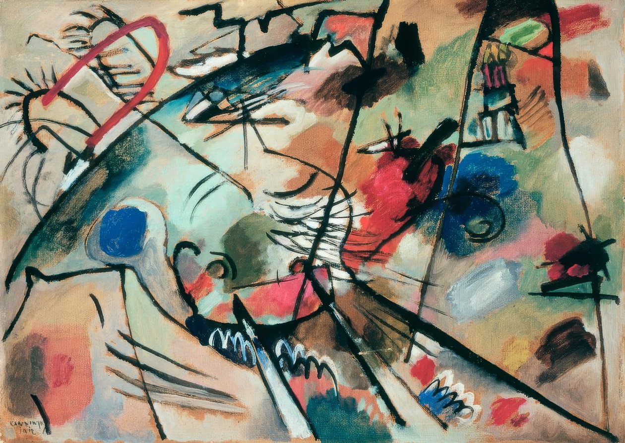 Studie om improvisasjon 24 av Wassily Kandinsky