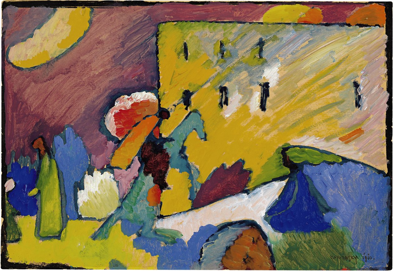 Studie for improvisasjon 3, 1909 av Wassily Kandinsky