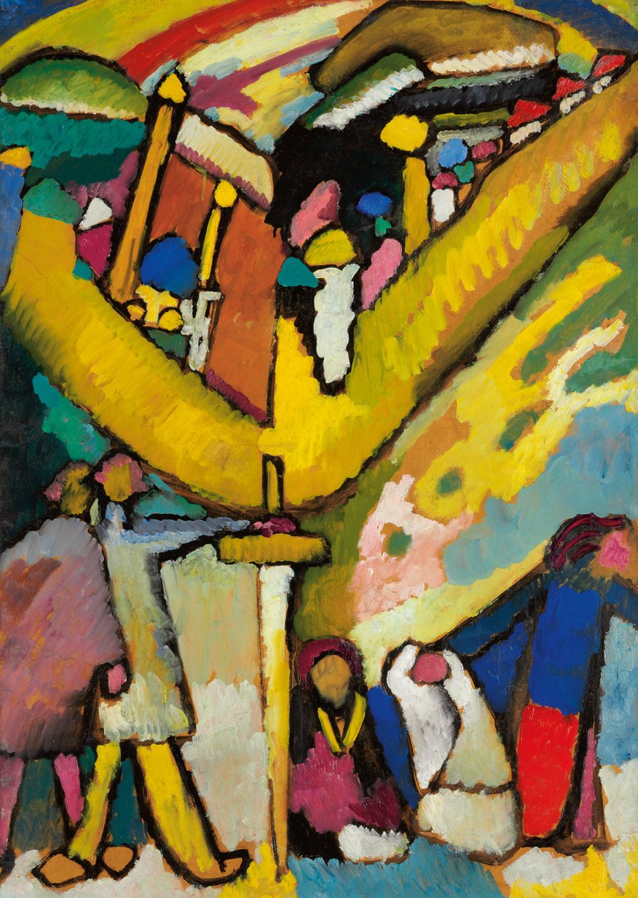 Studie for improvisasjon 8 av Wassily Kandinsky