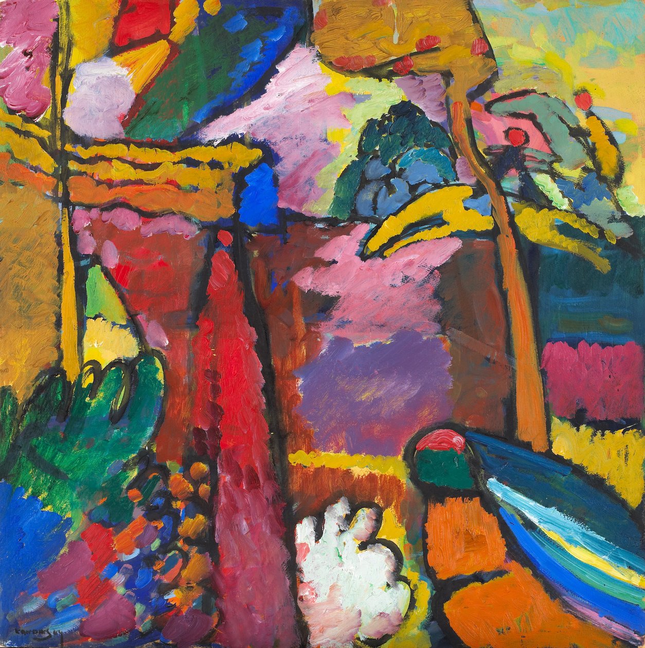 Studie for improvisasjon V av Wassily Kandinsky
