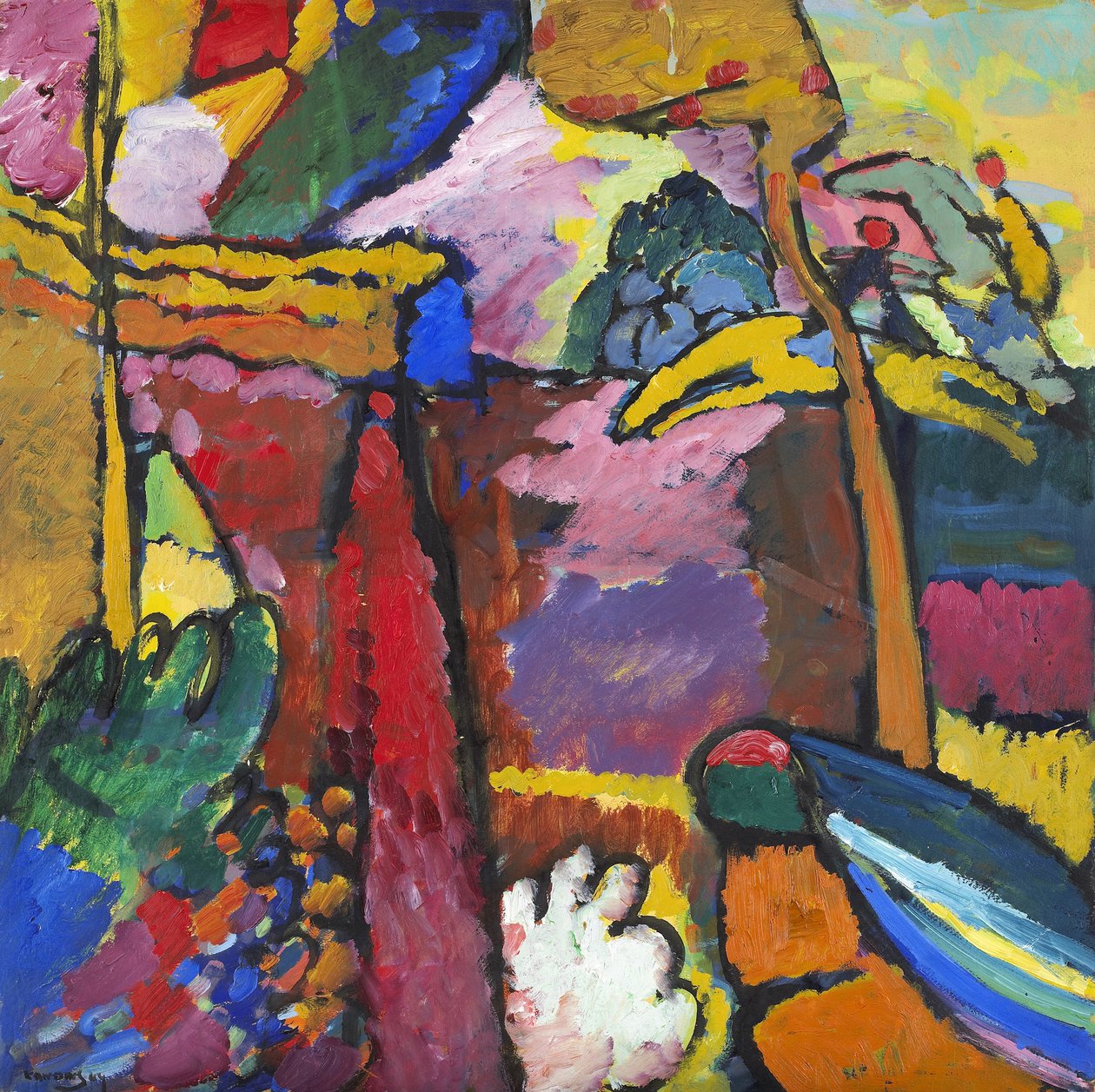 Studie for improvisasjon V, 1910 av Wassily Kandinsky