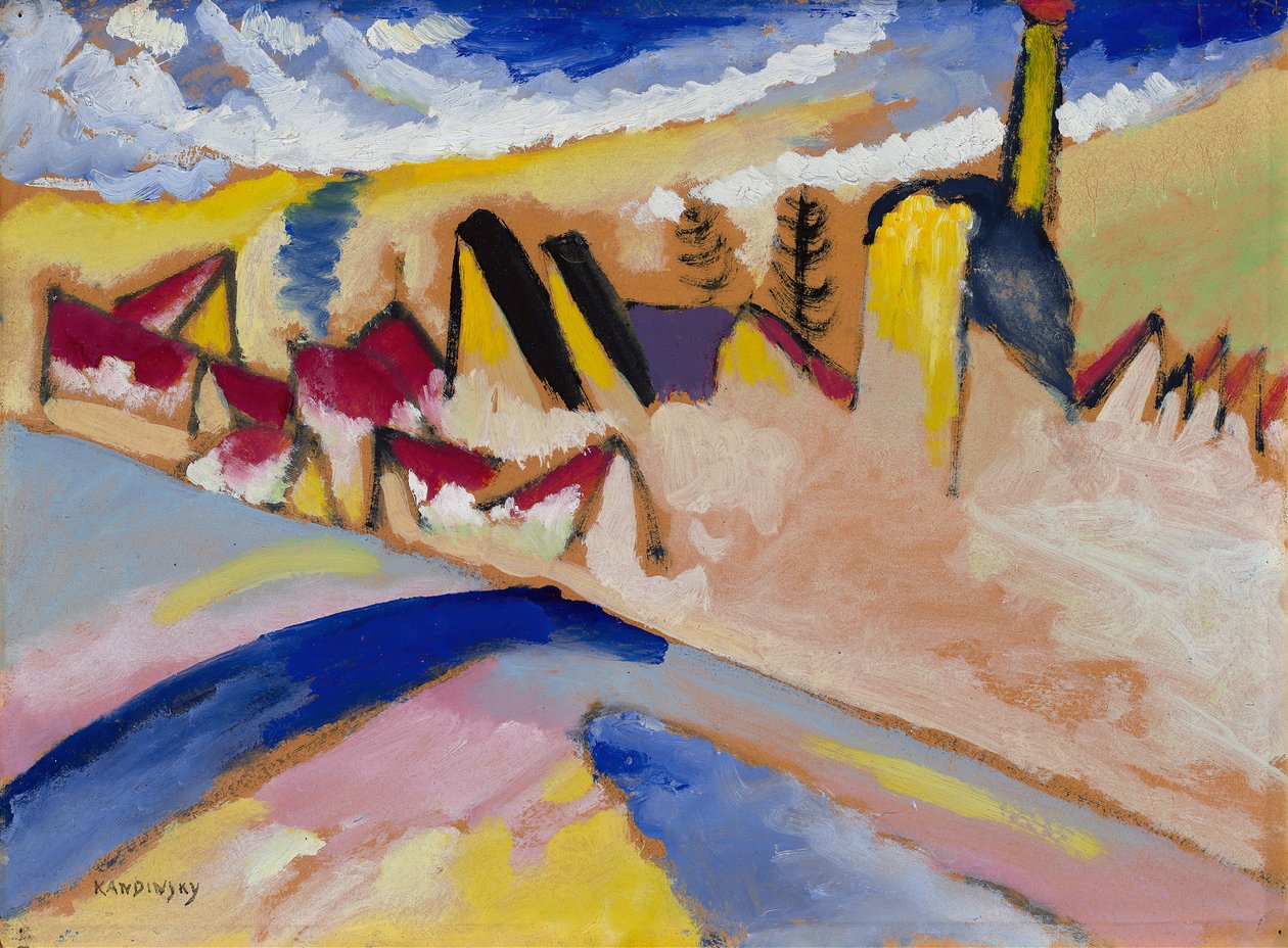 Studie til vinter nr. II, 1910-1911. av Wassily Kandinsky