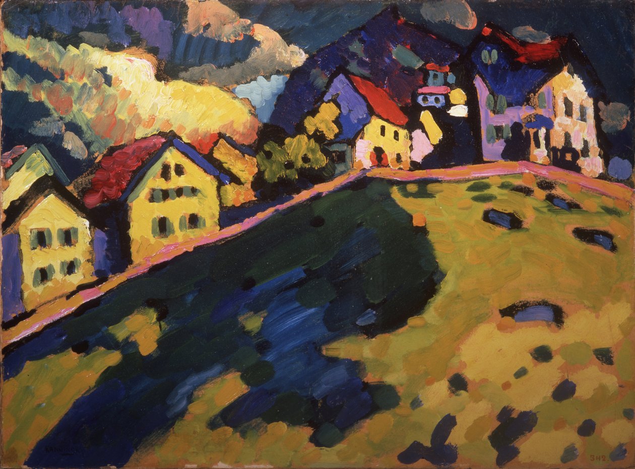 Sommerlandskap, 1909 av Wassily Kandinsky
