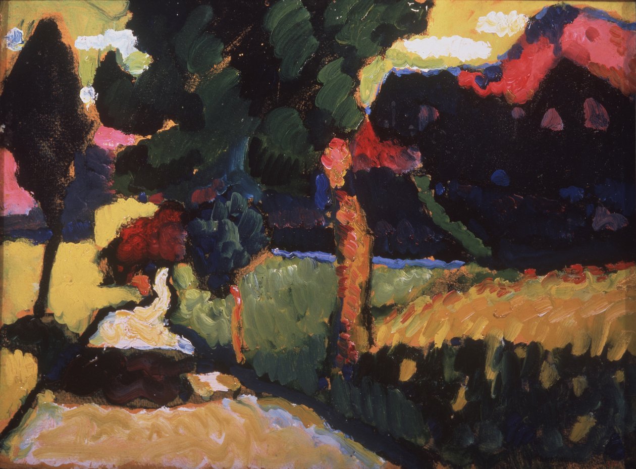 Sommerlandskap, 1909 av Wassily Kandinsky