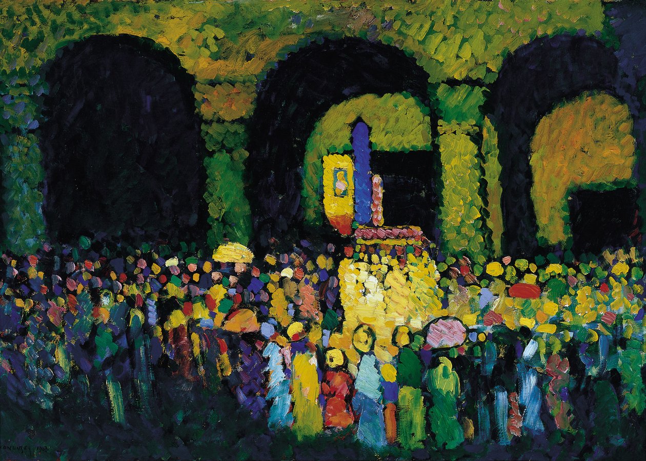 Ludwigskirche i München, 1908 av Wassily Kandinsky