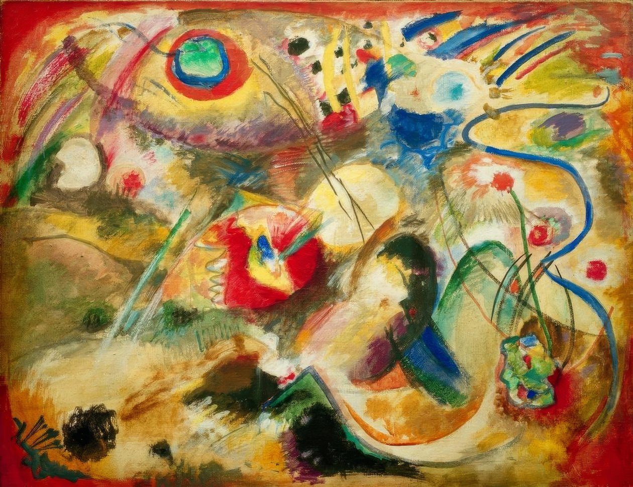 Uten tittel (Sintflut) av Wassily Kandinsky