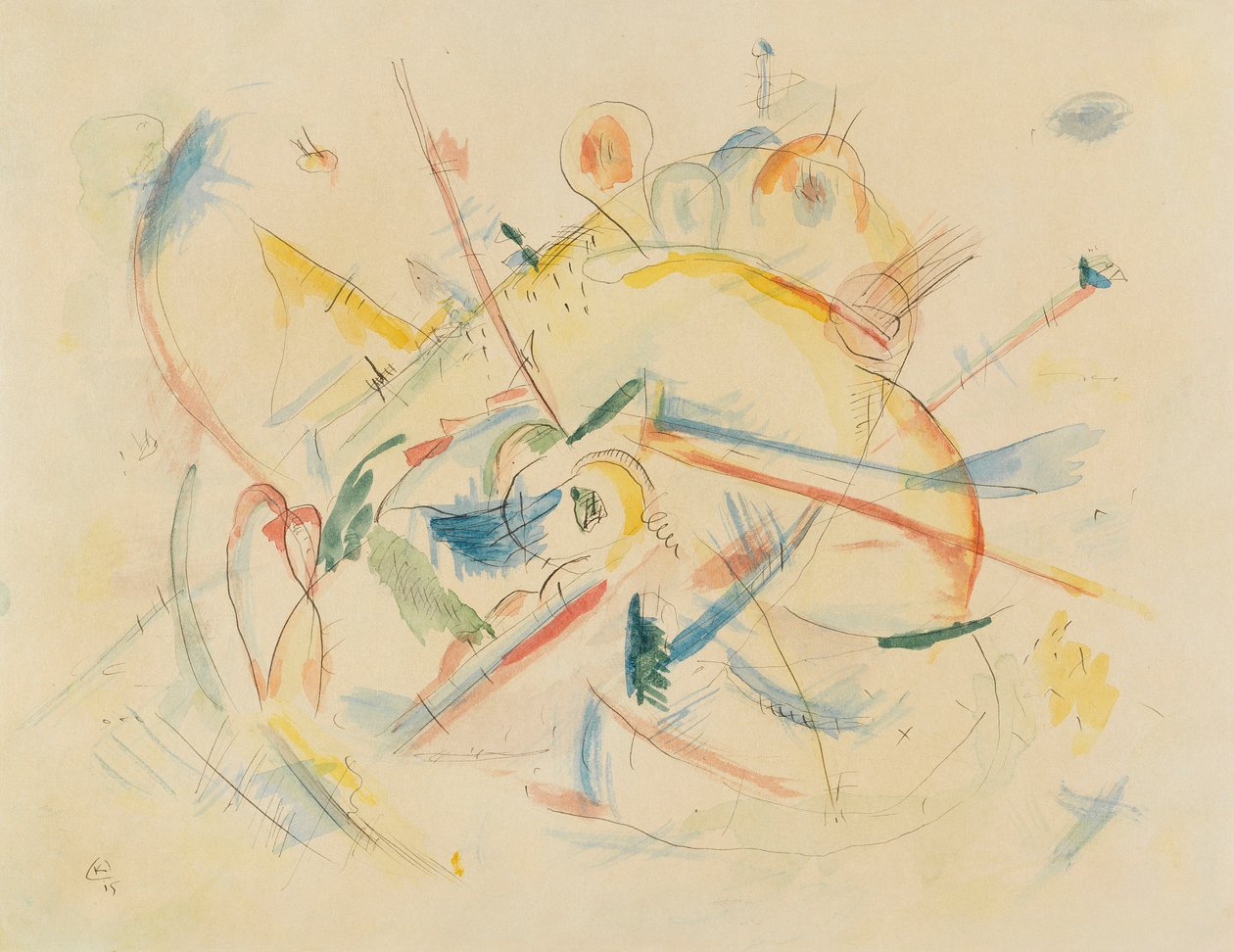 Uten tittel, 1915. av Wassily Kandinsky