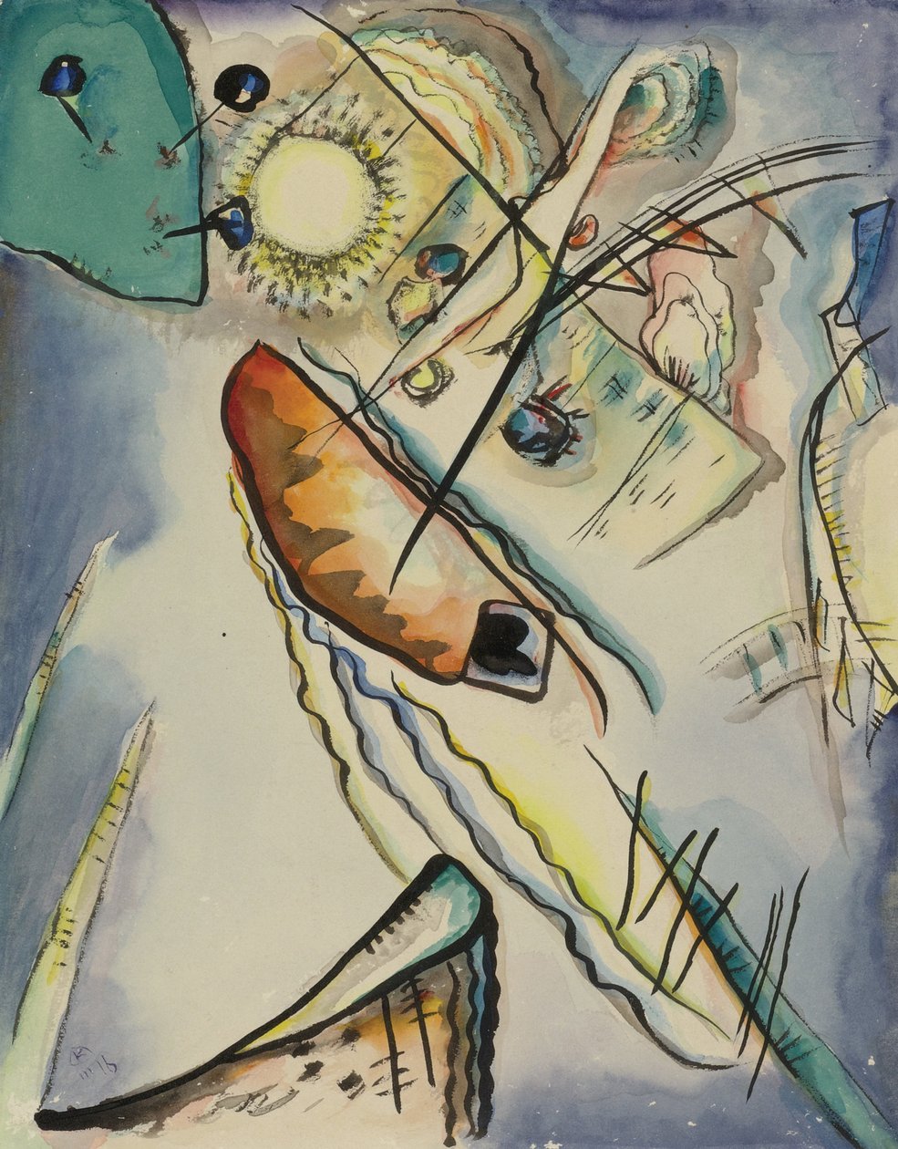 Uten tittel, 1916 av Wassily Kandinsky