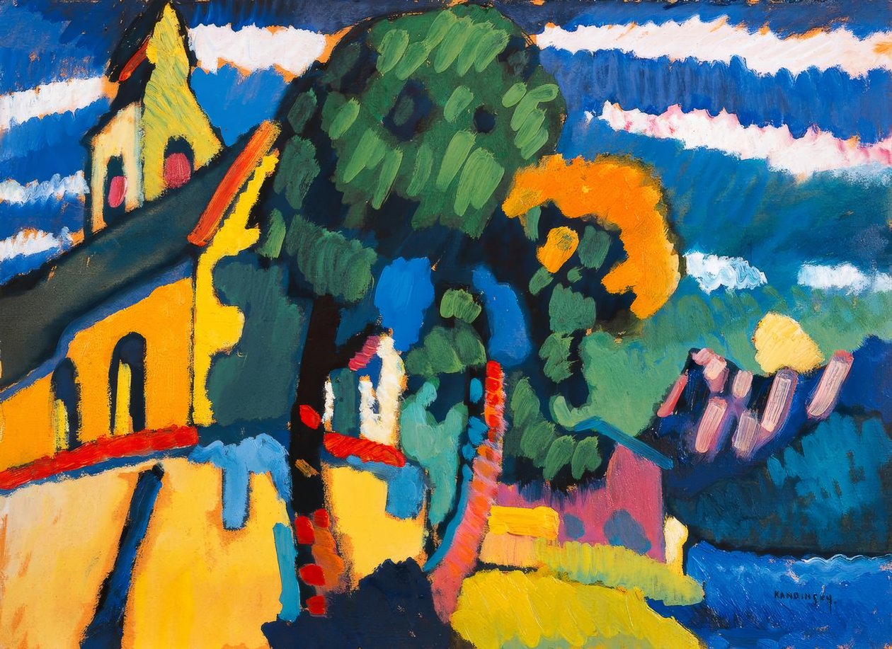 Landsbykirken i Riegsee av Wassily Kandinsky