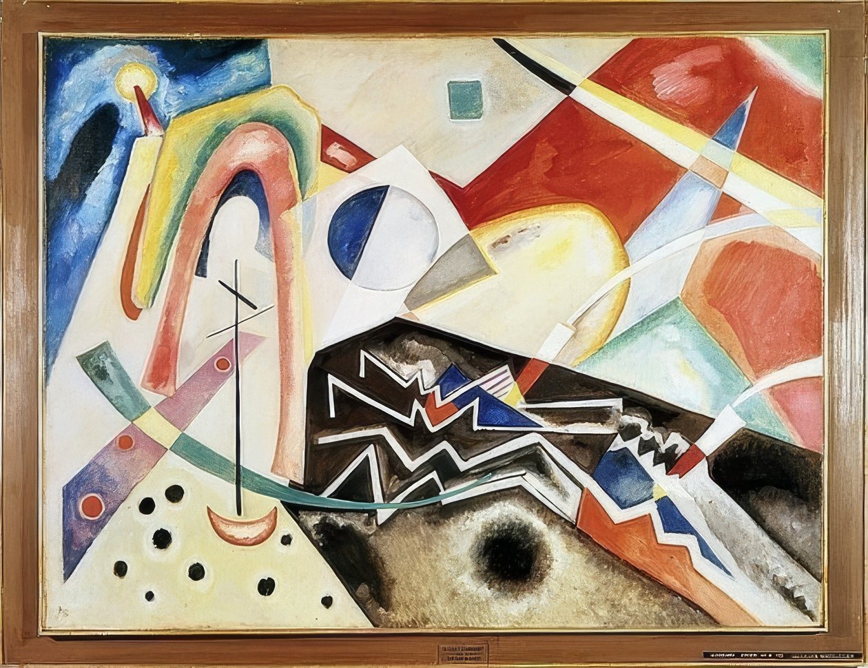 Hvit sikksakk. 1922 av Wassily Kandinsky