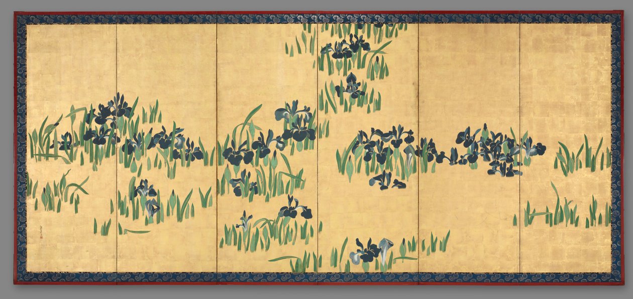 Iris, 1700-tallet. av Watanabe Shiko