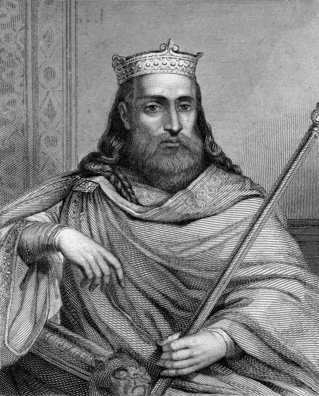 Kong Clotaire I av frankerne, 1800-tallet. av Weber