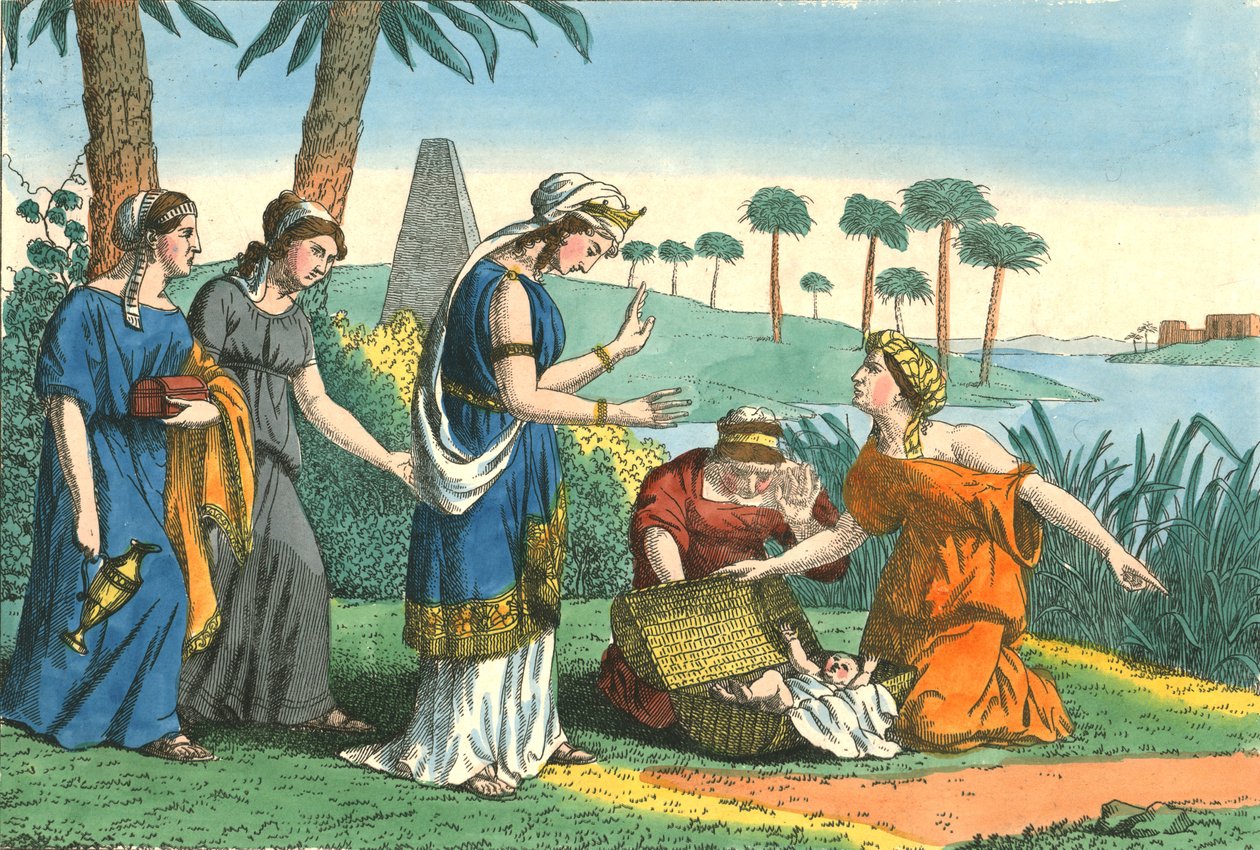 Oppdagelsen av Moses, 1800-tallet av Weenix