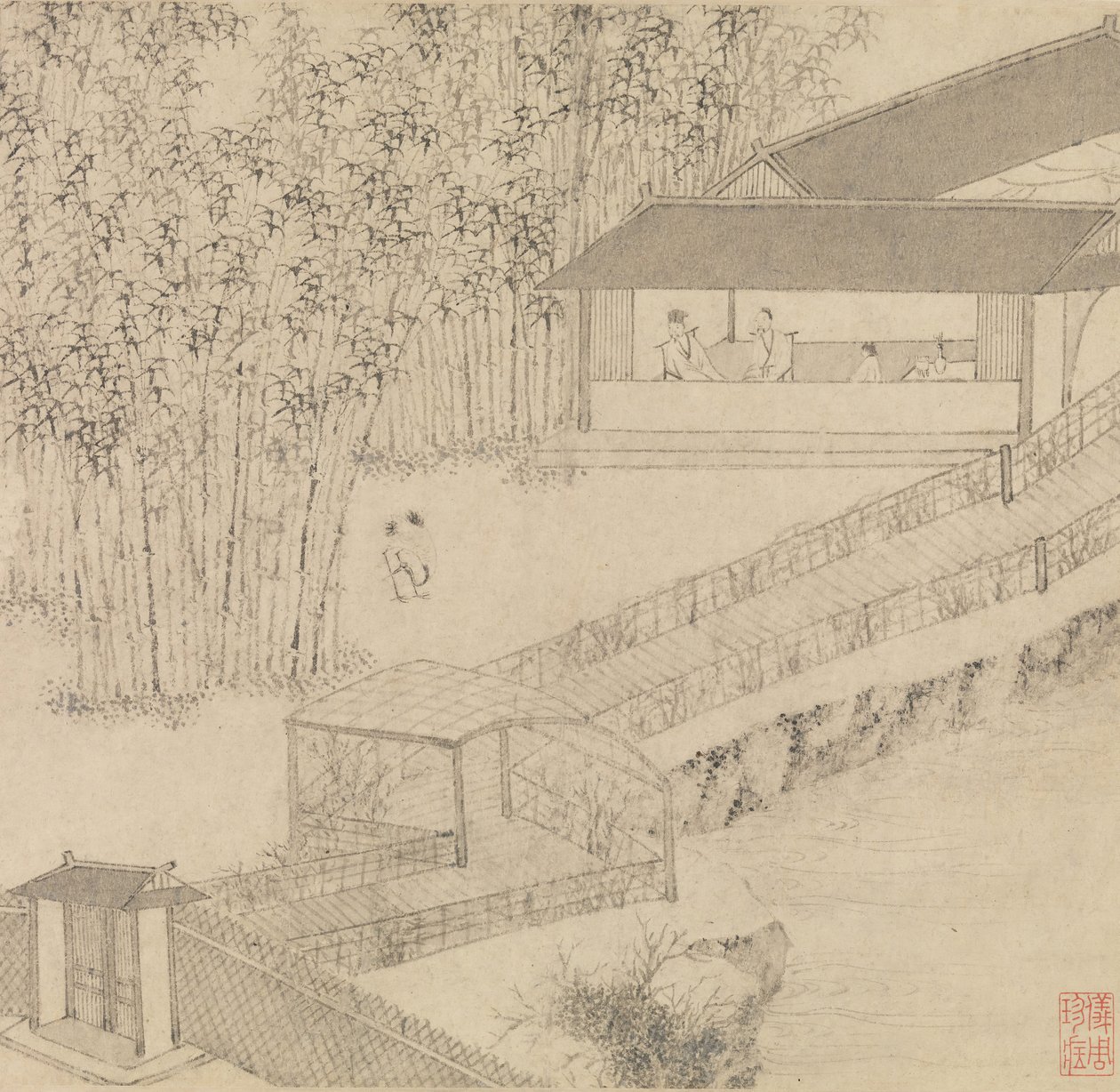 Garden of the Inept Administrator, 1551. av Wen Zhengming