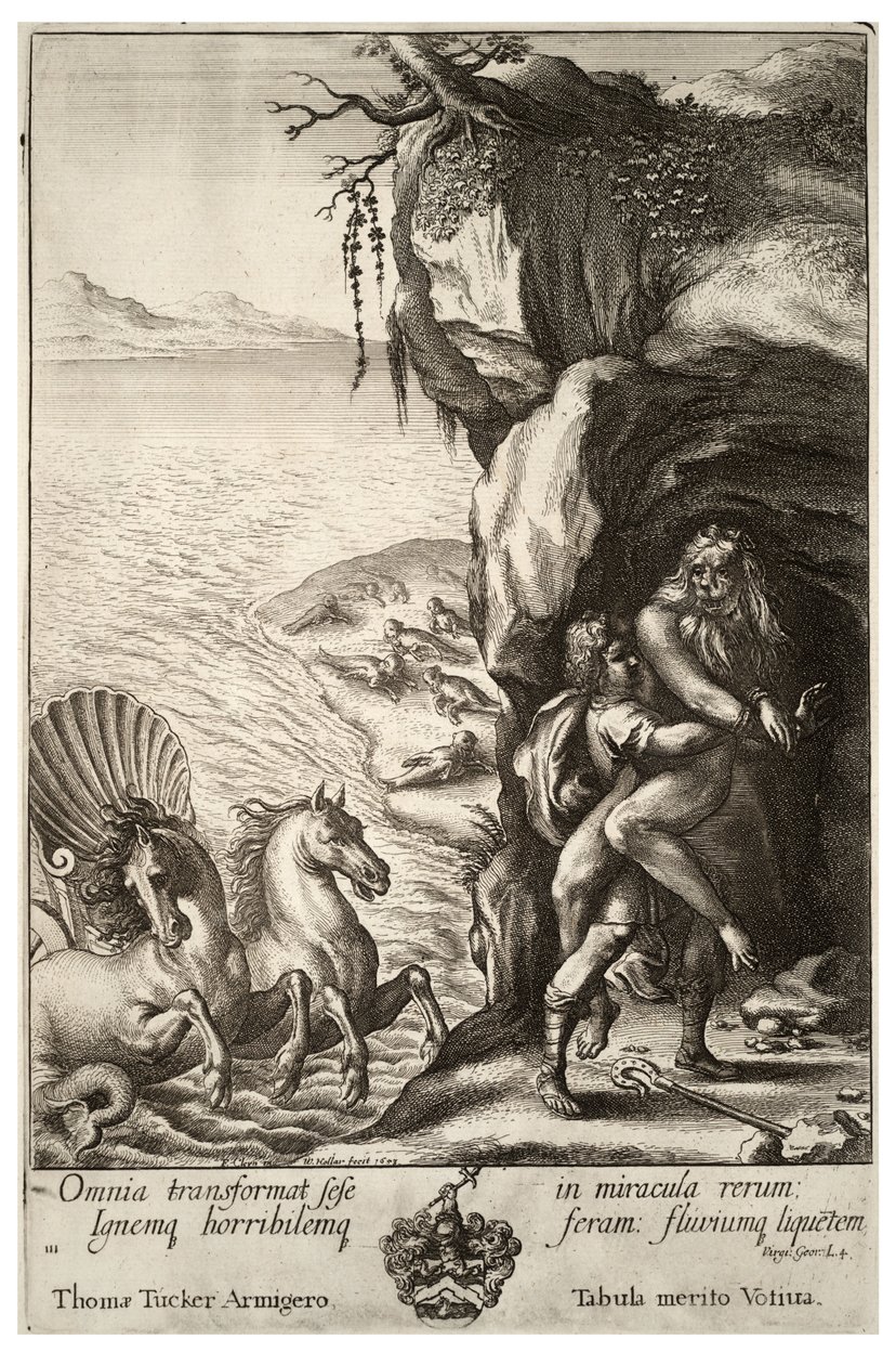 Aristaeus og Proteus. Stat 2 av Wenceslaus Hollar