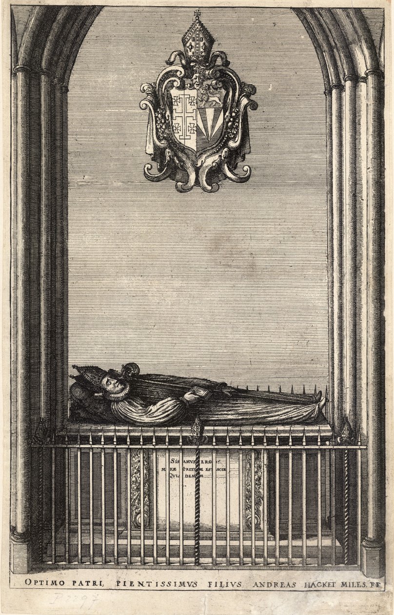 Hacket (monument) av Wenceslaus Hollar