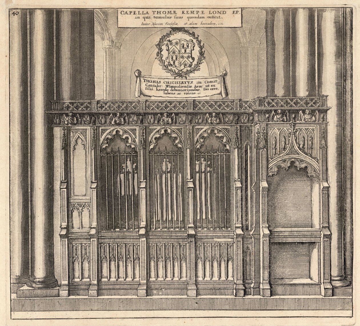Kempe (monument) av Wenceslaus Hollar