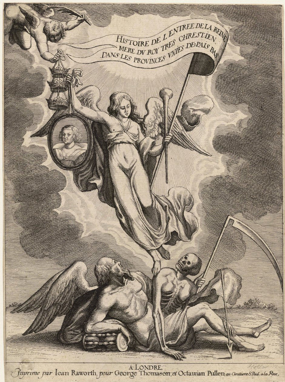 Drivhuset. Dronningmors inntreden i ... de lave landene. Stat 2 av Wenceslaus Hollar