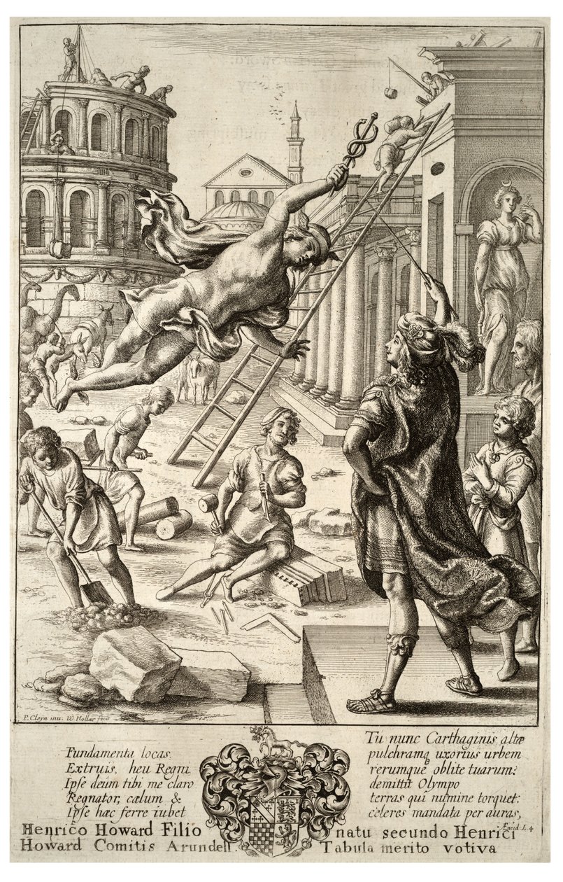 Merkur og Aeneas. Stat 3 av Wenceslaus Hollar