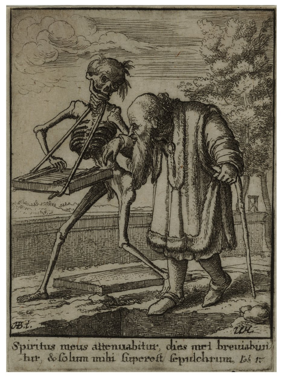 Gammel mann. Stat 2 av Wenceslaus Hollar