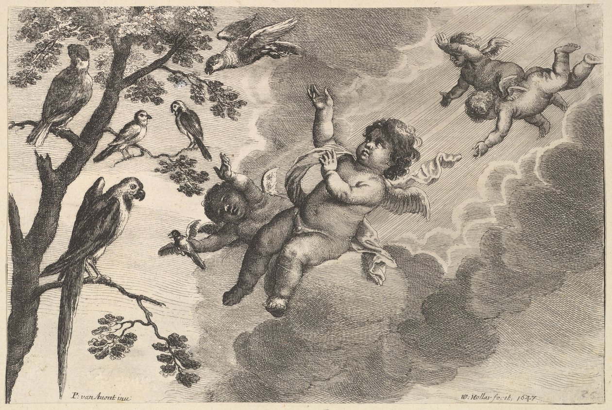 Air De fire elementene, ca. 1647. av Wenceslaus Hollar