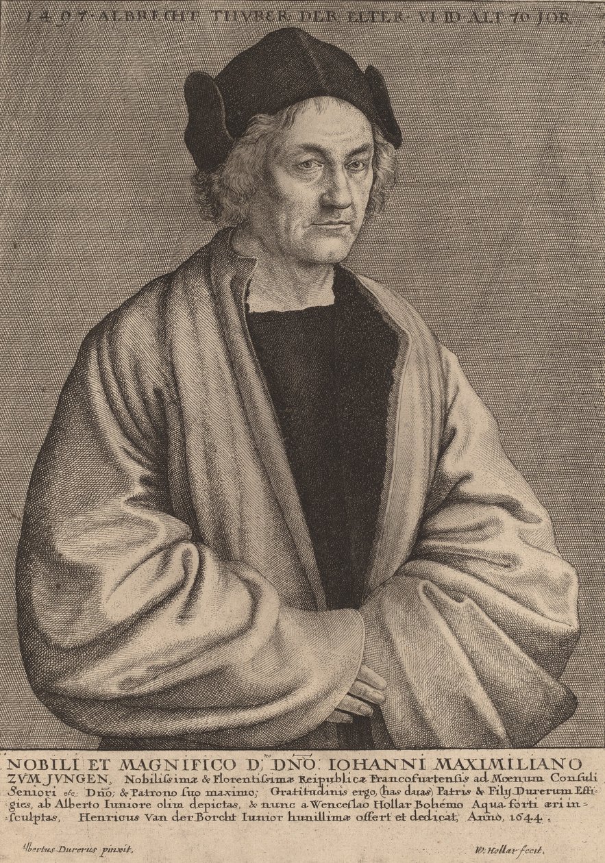 Albrecht Durers far, 1644. av Wenceslaus Hollar