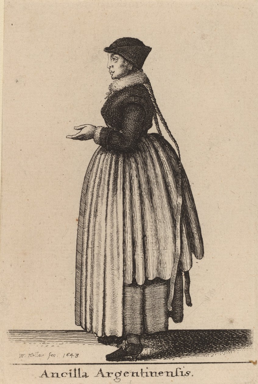 Hushjelpen av Argentina, 1643. av Wenceslaus Hollar