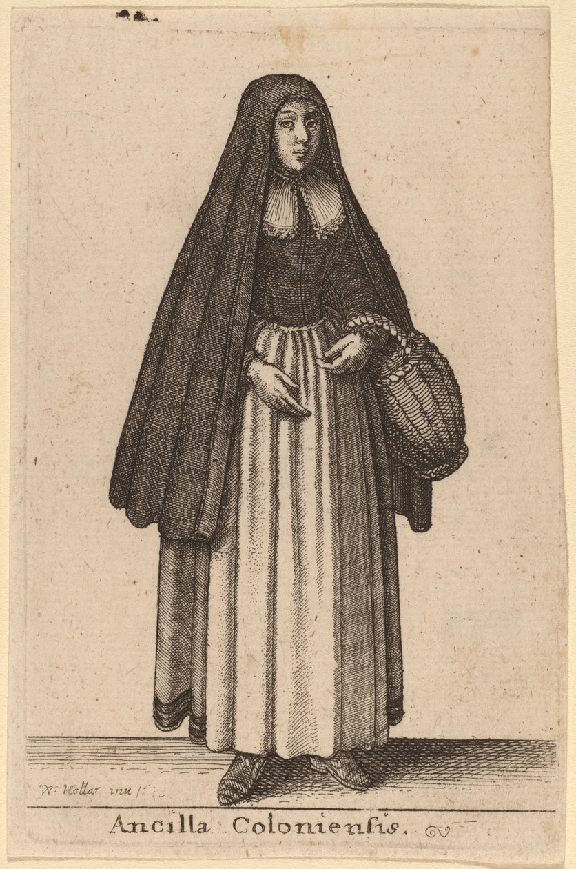 Hushjelp fra Köln av Wenceslaus Hollar