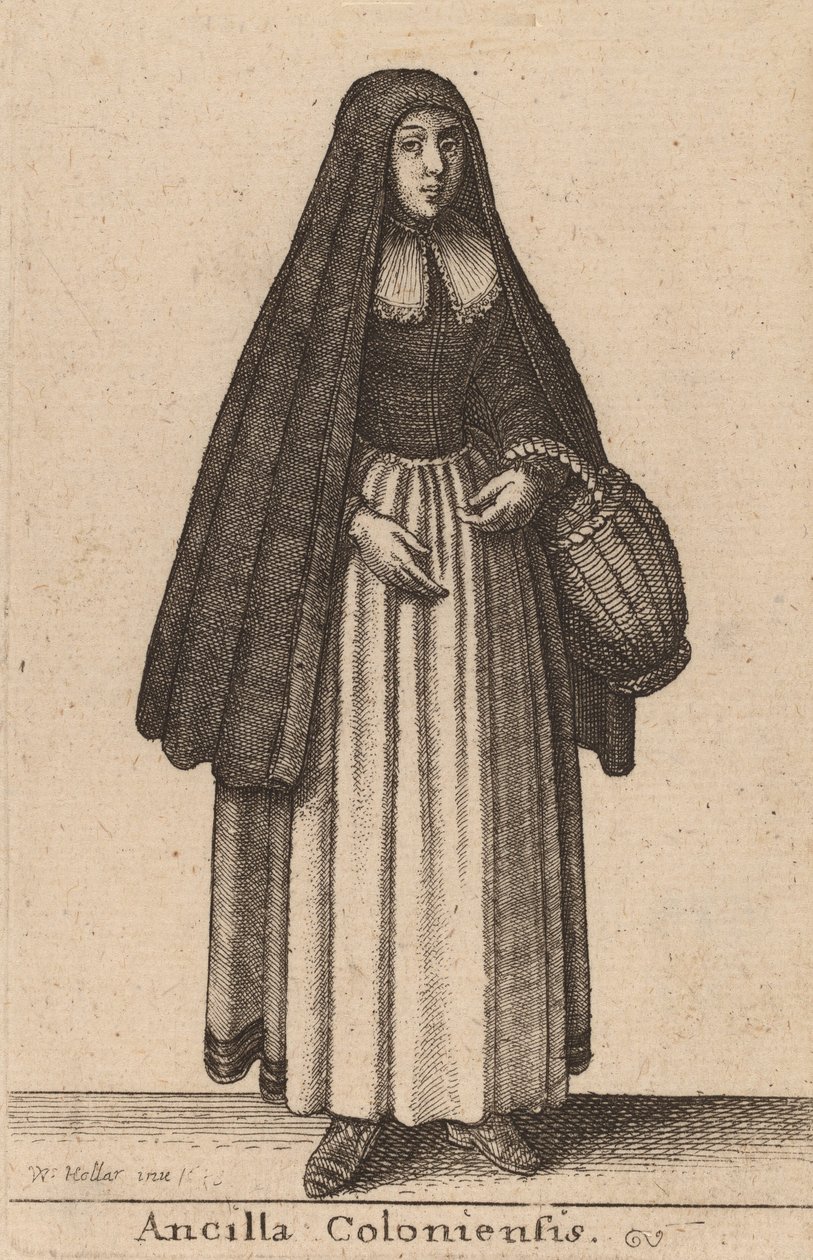 Hushjelp av Köln, 1643. av Wenceslaus Hollar