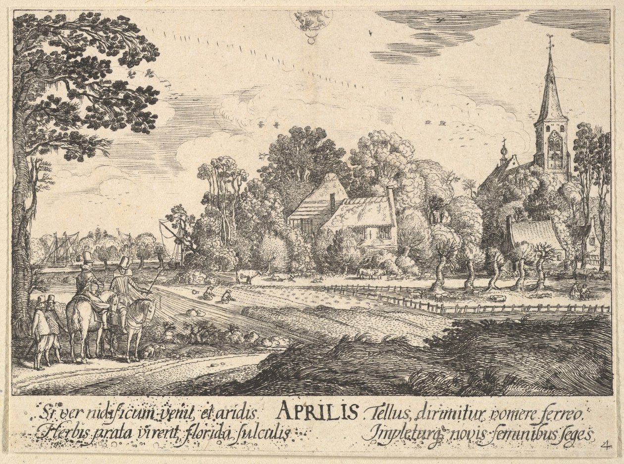 april, 1628-29. av Wenceslaus Hollar