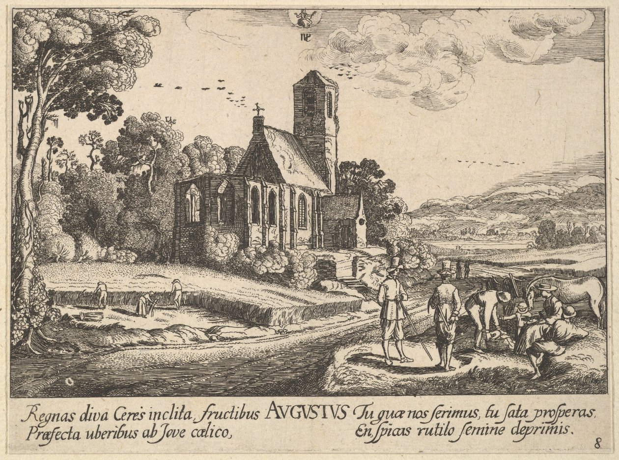 august, 1628-29. av Wenceslaus Hollar