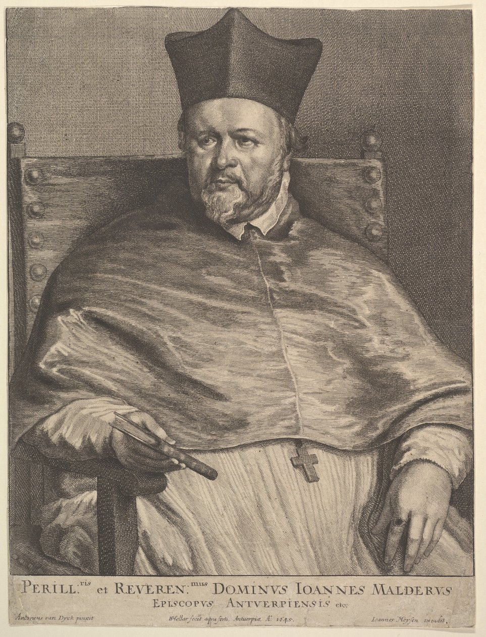 Biskop Jan van Malderen, 1645. av Wenceslaus Hollar