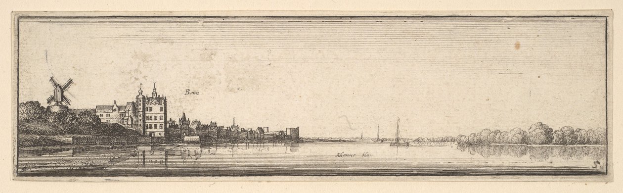 Bonn, 1642-1644. av Wenceslaus Hollar